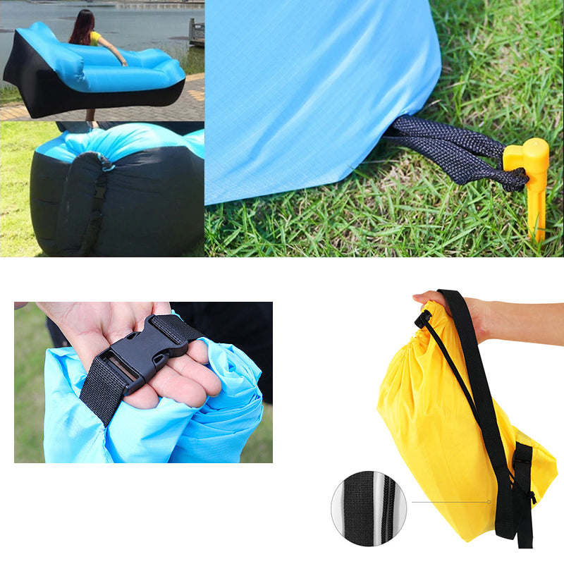 Fast Inflatable Air Sofa Bed Portable Lounger by HitMyNeed
