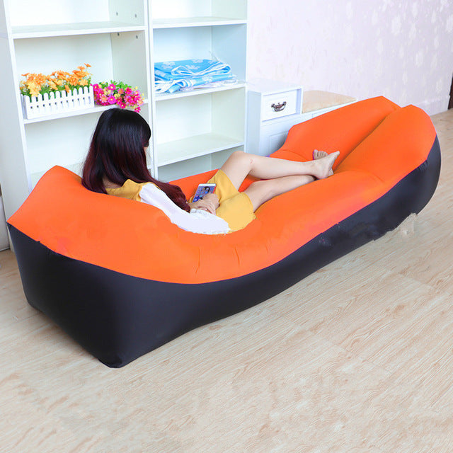 Fast Inflatable Air Sofa Bed Portable Lounger h by HitMyNeed