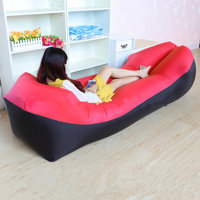 Fast Inflatable Air Sofa Bed Portable Lounger j by HitMyNeed