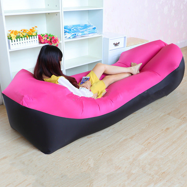 Fast Inflatable Air Sofa Bed Portable Lounger k by HitMyNeed