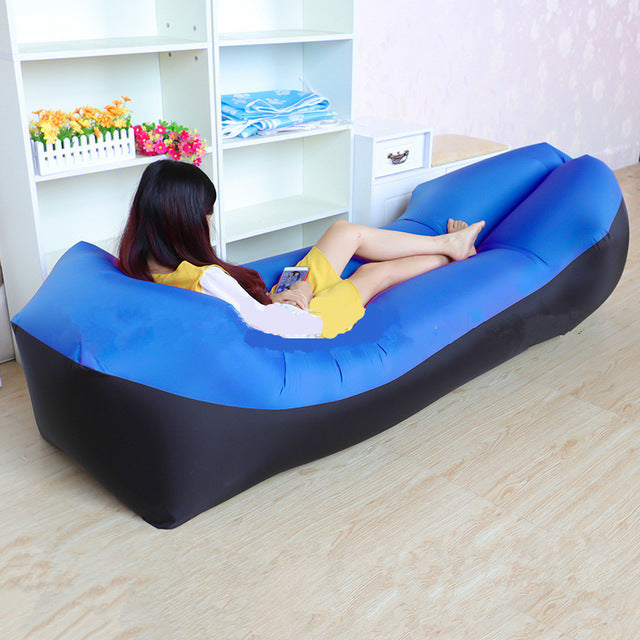 Fast Inflatable Air Sofa Bed Portable Lounger m by HitMyNeed