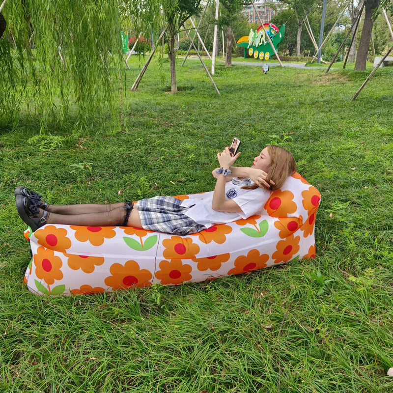 Fast Inflatable Air Sofa Bed Portable Lounger o by HitMyNeed