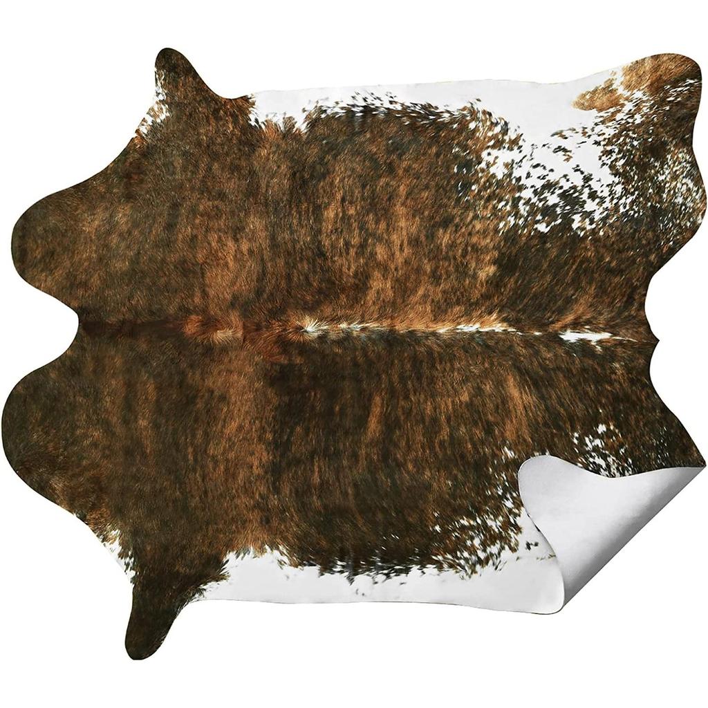 Faux Cowhide Cow Print Rug for Living Room & Bedroom le1-13 158x190cm-5-2x6-2ft by HitMyNeed