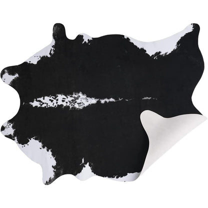 Faux Cowhide Cow Print Rug for Living Room & Bedroom le1-23 158x190cm-5-2x6-2ft by HitMyNeed