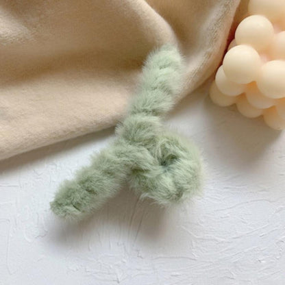 Faux Fur Fluffy Hair Claw Clip, 12cm a06 by HitMyNeed