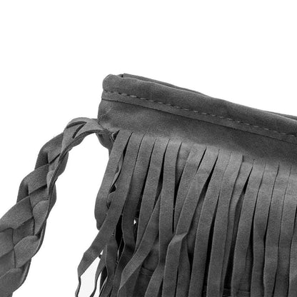 Faux Fur Fringe Shoulder Bag with Adjustable Strap by HitMyNeed