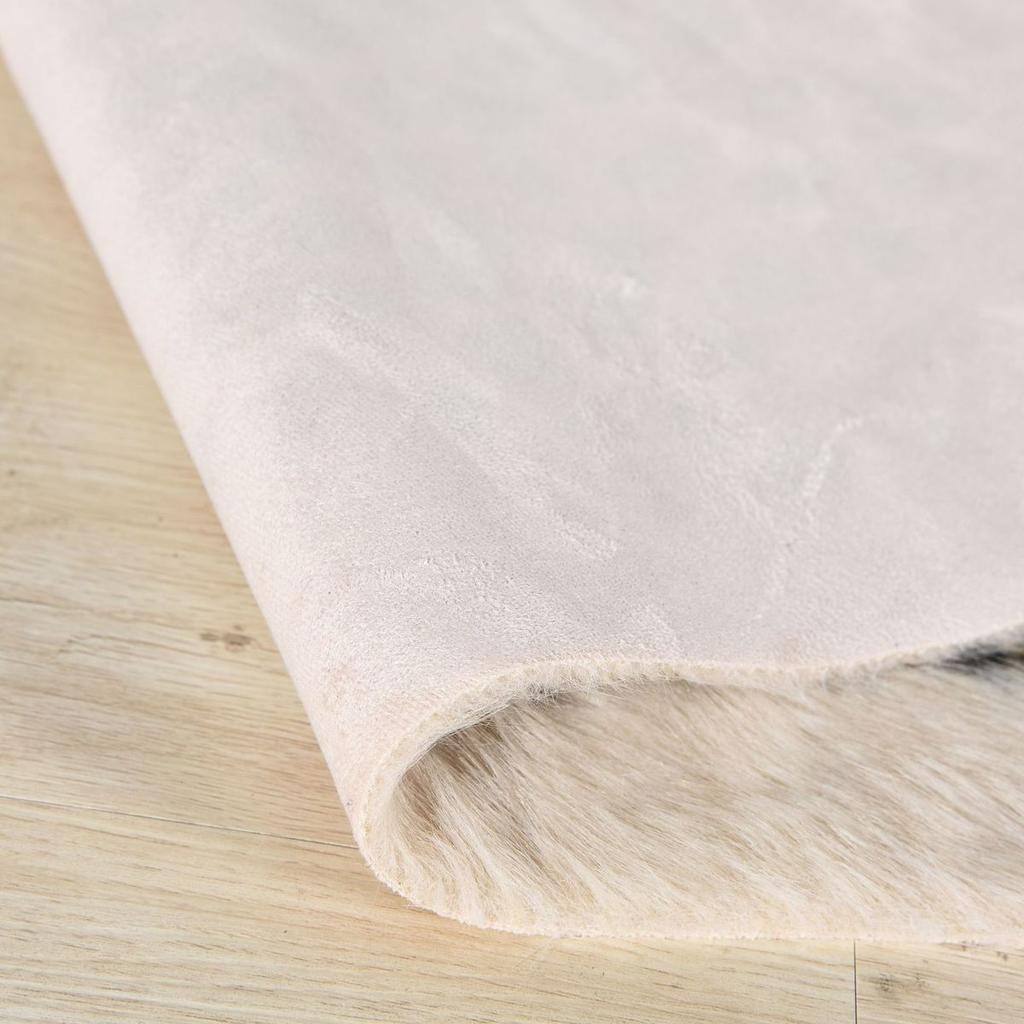 Faux Fur Leopard Print Rug 90 x 110 cm by HitMyNeed