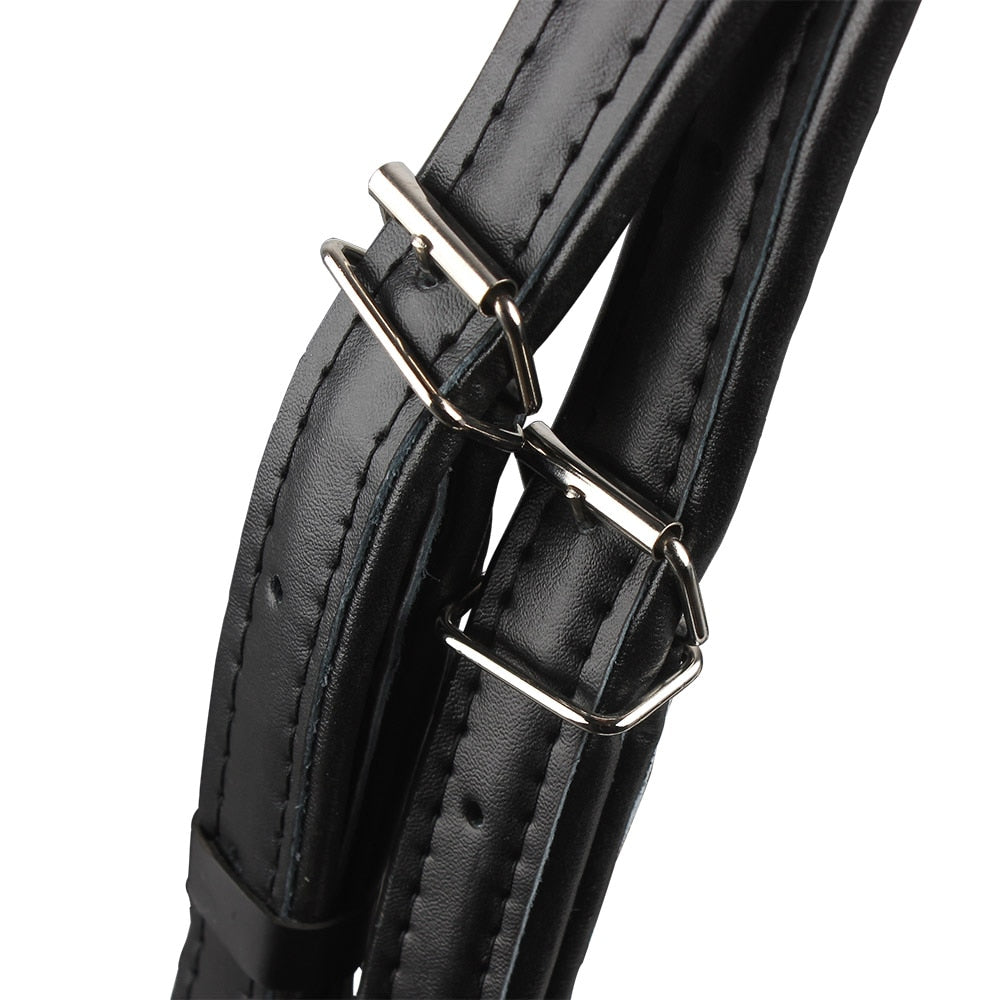 Faux Leather Adjustable Accordion Straps (Pair) by HitMyNeed