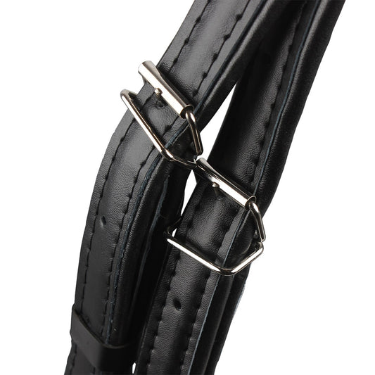 Faux Leather Adjustable Accordion Straps (Pair) by HitMyNeed