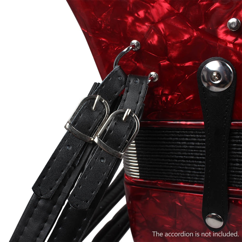 Faux Leather Adjustable Accordion Straps (Pair) by HitMyNeed