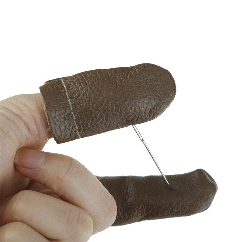Faux Leather Sewing Thimbles Set (2 Pieces) by HitMyNeed