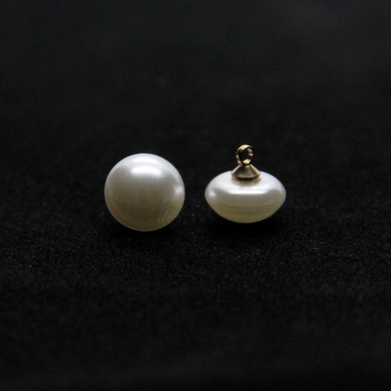 Faux Pearl Mushroom Buttons with Sewing Kit (20 Pcs) by HitMyNeed