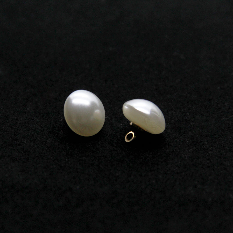 Faux Pearl Mushroom Buttons with Sewing Kit (20 Pcs) by HitMyNeed
