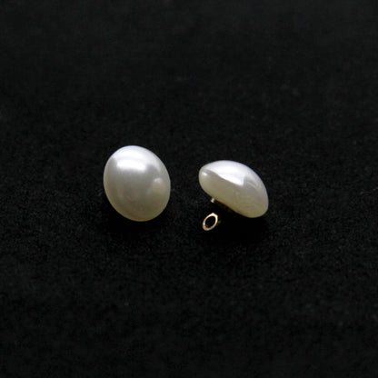 Faux Pearl Mushroom Buttons with Sewing Kit (20 Pcs) by HitMyNeed