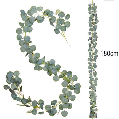 Faux Silk Artificial Eucalyptus Garland 1.8m 136-eucalyptusleaves by HitMyNeed