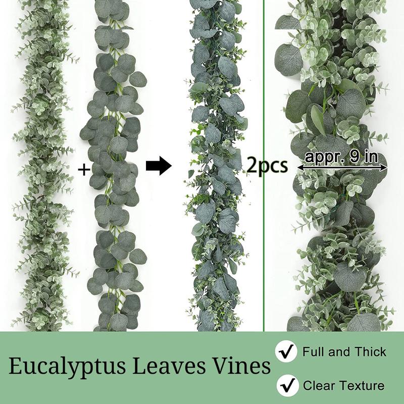 Faux Silk Artificial Eucalyptus Garland 1.8m by HitMyNeed