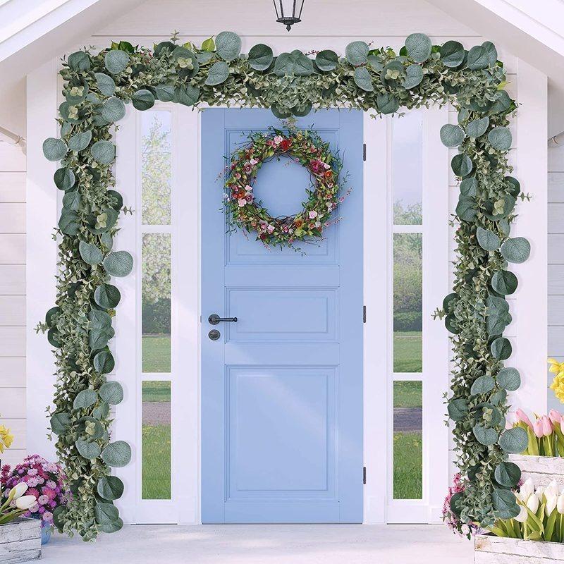Faux Silk Artificial Eucalyptus Garland 1.8m by HitMyNeed