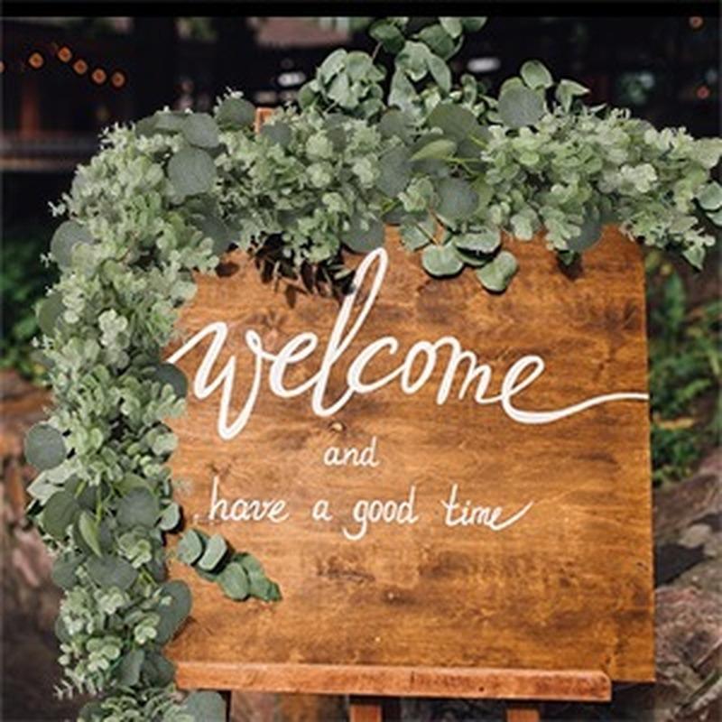 Faux Silk Artificial Eucalyptus Garland 1.8m by HitMyNeed