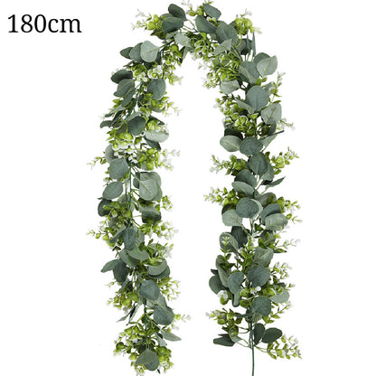 Faux Silk Artificial Eucalyptus Garland 1.8m combination by HitMyNeed