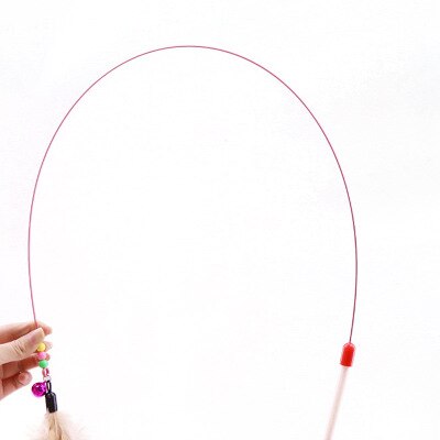 Feather Cat Teaser Wand with Bell - 100cm by HitMyNeed