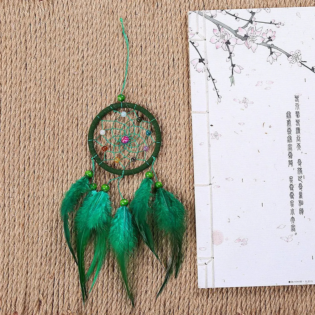Feather Dream Catcher Hanging Ornament 30cm by HitMyNeed