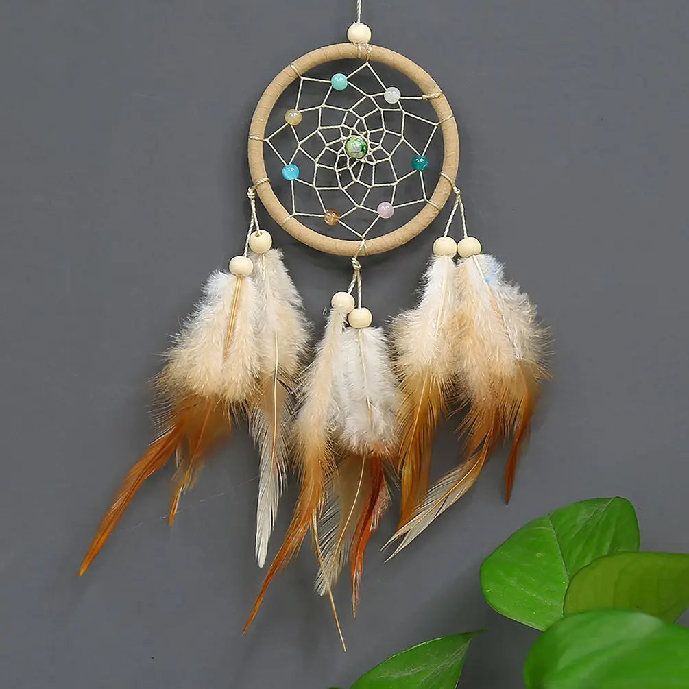 Feather Dream Catcher Hanging Ornament 30cm by HitMyNeed