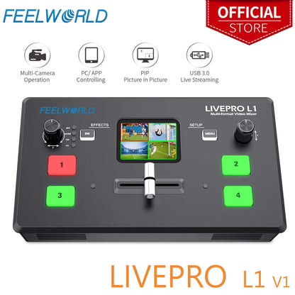 FEELWORLD LIVEPRO L1 V1 4-Channel HDMI Video Switcher by HitMyNeed
