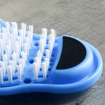 Feet Brush Massage Scrubber with Pumice Stone by HitMyNeed