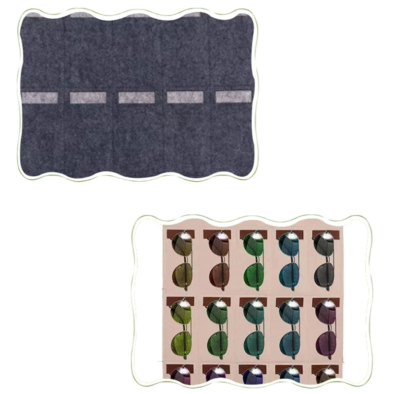 Felt 15-Slot Hanging Sunglasses Organizer by HitMyNeed