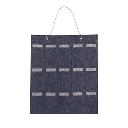 Felt 15-Slot Hanging Sunglasses Organizer gray by HitMyNeed