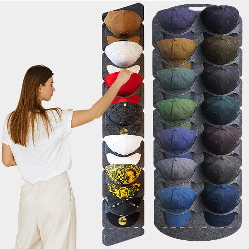Felt Baseball Cap Organizer Rack by HitMyNeed