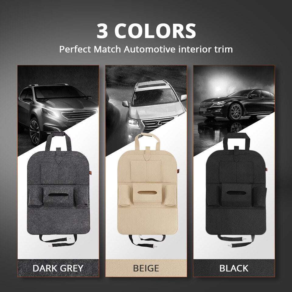 Felt Car Seat Back Storage Organizer by HitMyNeed