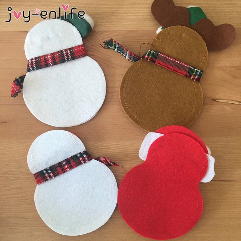 Felt Christmas Cutlery Holders Set of 8 by HitMyNeed