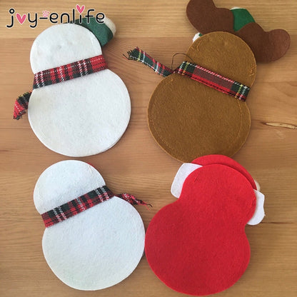 Felt Christmas Cutlery Holders Set of 8 by HitMyNeed
