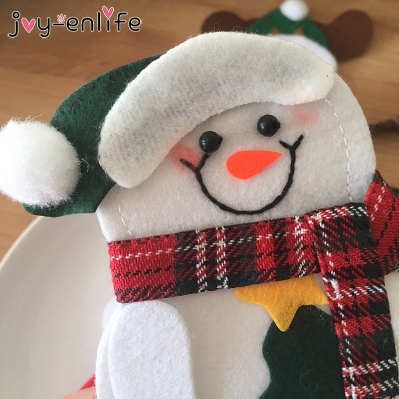 Felt Christmas Cutlery Holders Set of 8 by HitMyNeed