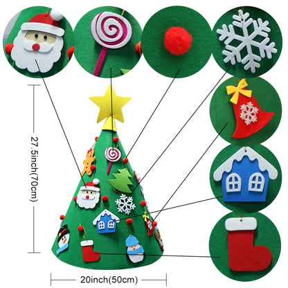 Felt Christmas Tree DIY Decoration Set for Kids by HitMyNeed