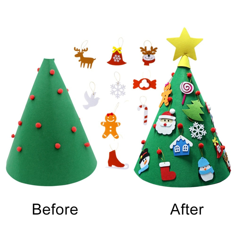 Felt Christmas Tree DIY Decoration Set for Kids by HitMyNeed