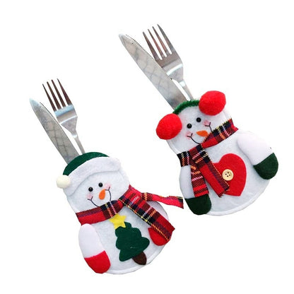Felt Christmas Utensil Holder Set (8 Pieces) by HitMyNeed