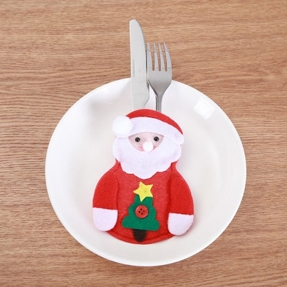 Felt Christmas Utensil Holder Set (8 Pieces) by HitMyNeed