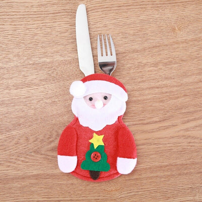 Felt Christmas Utensil Holder Set (8 Pieces) by HitMyNeed