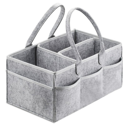 Felt Diaper Caddy Basket with Compartments by HitMyNeed