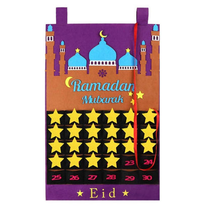 Felt Eid Countdown Calendar with Treat Pockets by HitMyNeed