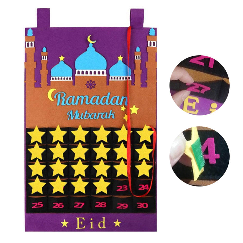 Felt Eid Countdown Calendar with Treat Pockets by HitMyNeed