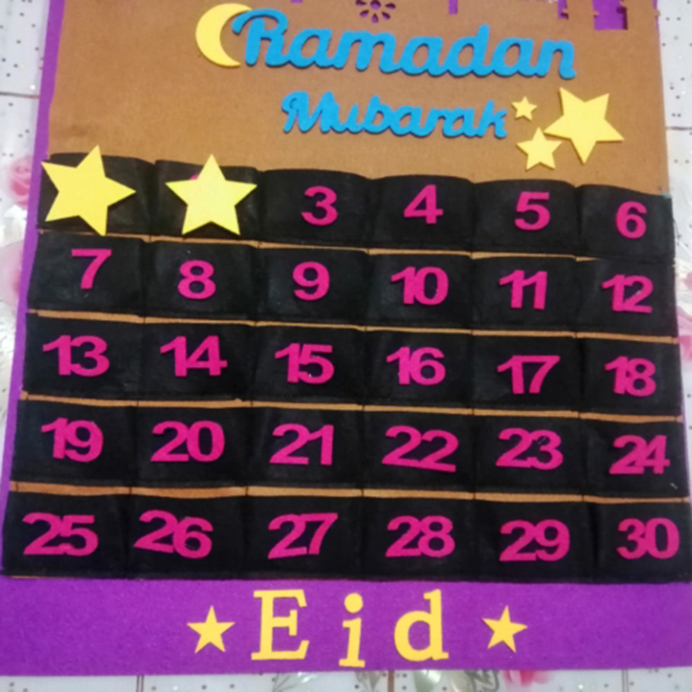 Felt Eid Countdown Calendar with Treat Pockets by HitMyNeed