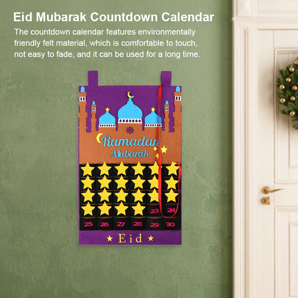 Felt Eid Countdown Calendar with Treat Pockets by HitMyNeed