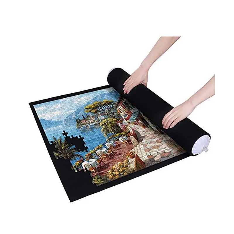 Felt Jigsaw Puzzle Roll Mat for Up to 1500 Pieces by HitMyNeed