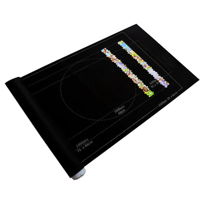 Felt Jigsaw Puzzle Roll Mat for Up to 1500 Pieces by HitMyNeed