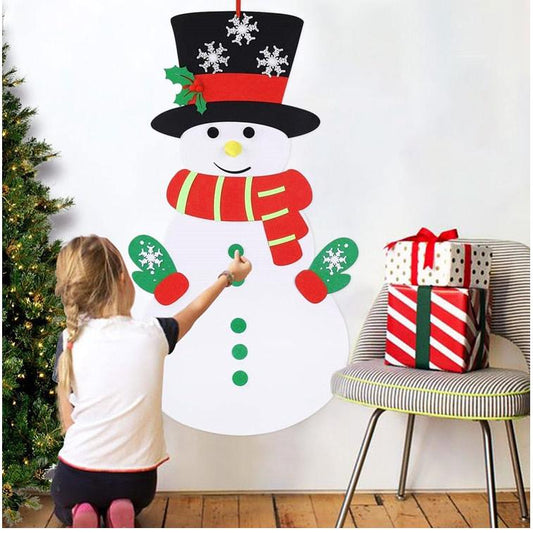 Felt Snowman DIY Christmas Decoration Kit by HitMyNeed