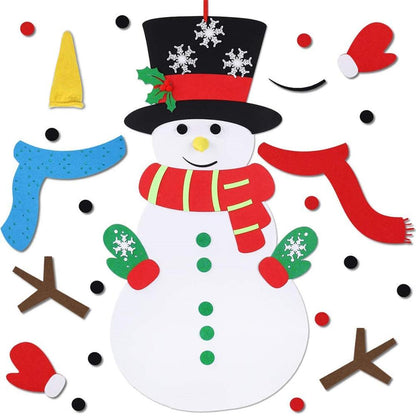 Felt Snowman DIY Christmas Decoration Kit by HitMyNeed