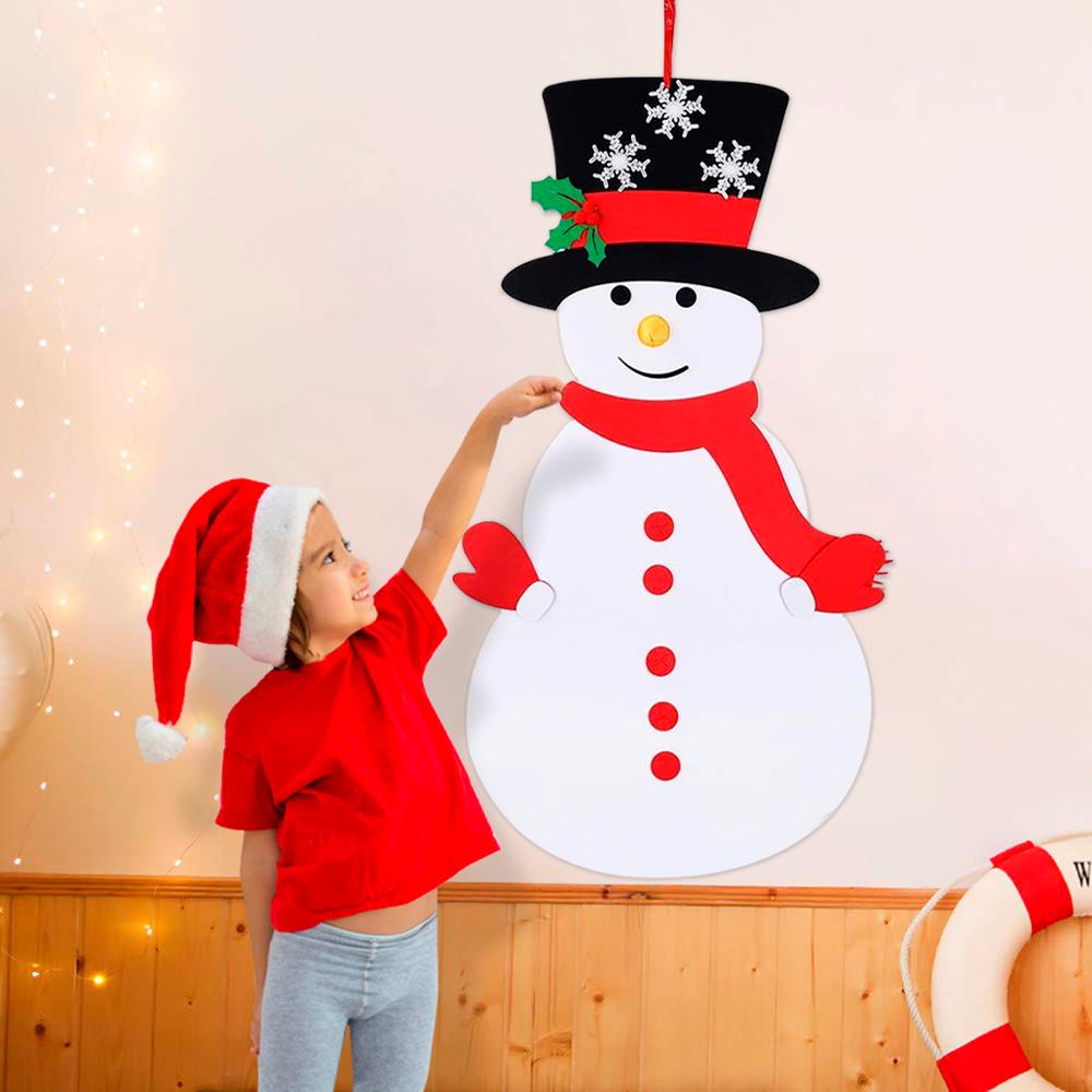 Felt Snowman DIY Christmas Decoration Kit by HitMyNeed